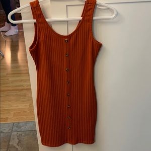 Orange cute tight dress